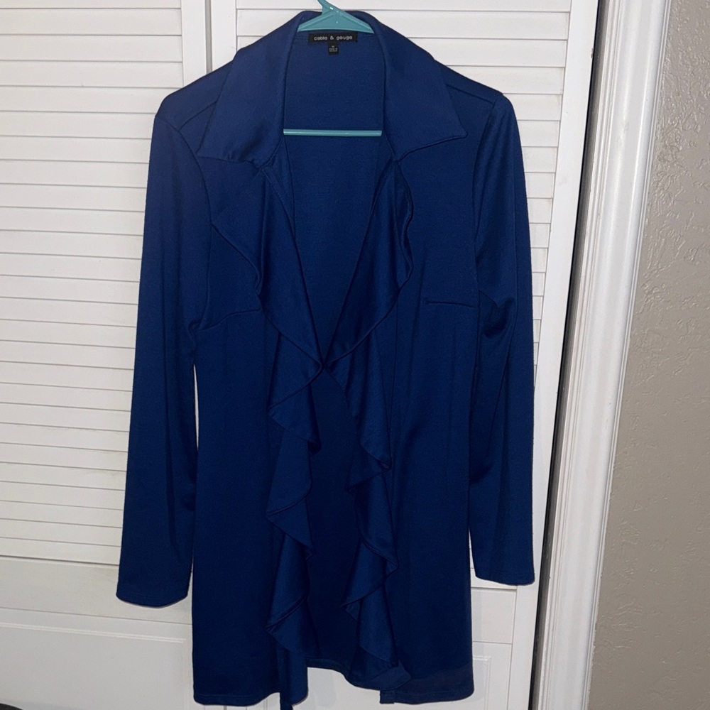 Cable & Gauge Royal Blue Knit Top